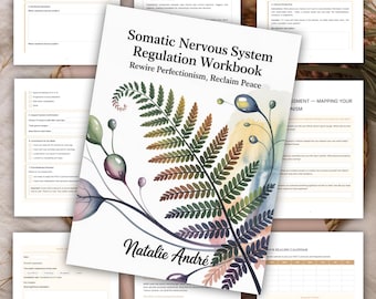 Somatic Nervous System Regulation Workbook | Healing Burnout & Perfectionism | Printable PDF Digital Download | Nervous System Tracker