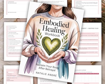 Cuaderno de trabajo para la sanación corporal | Recuperación del trauma por traición | Guía de sanación somática | Descarga digital en PDF | Diario para reconstruir la confianza