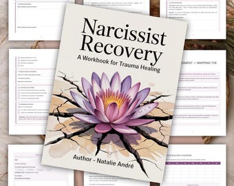 Cuaderno de trabajo para la recuperación del abuso narcisista | Sanación del trauma por manipulación psicológica | Autoayuda para el trauma (PDF imprimible) | Descargar diario sobre el abuso narcisista