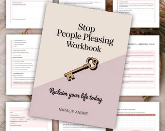 Cuaderno de ejercicios para dejar de complacer a los demás | Cómo liberarse de la codependencia | Diario de autoayuda para mujeres | Descarga digital en PDF imprimible