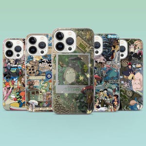 Studio Ghibli Phone Case Totoro Spirited Away Cover for iPhone 16 , 15, 14, 13Pro, 12, 11, Samsung S25, S24, S23, A16, A35, A55, Pixel 9, 8