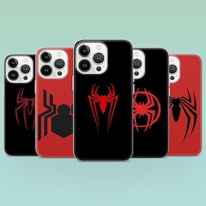 Spider Man Phone Case Peter Parker Hero Cover for iPhone 16 Pro, 15, 14, 13Pro, 12, 11, Samsung S25, S24, S23, A16, A35, A55, Pixel 9, 8, 7