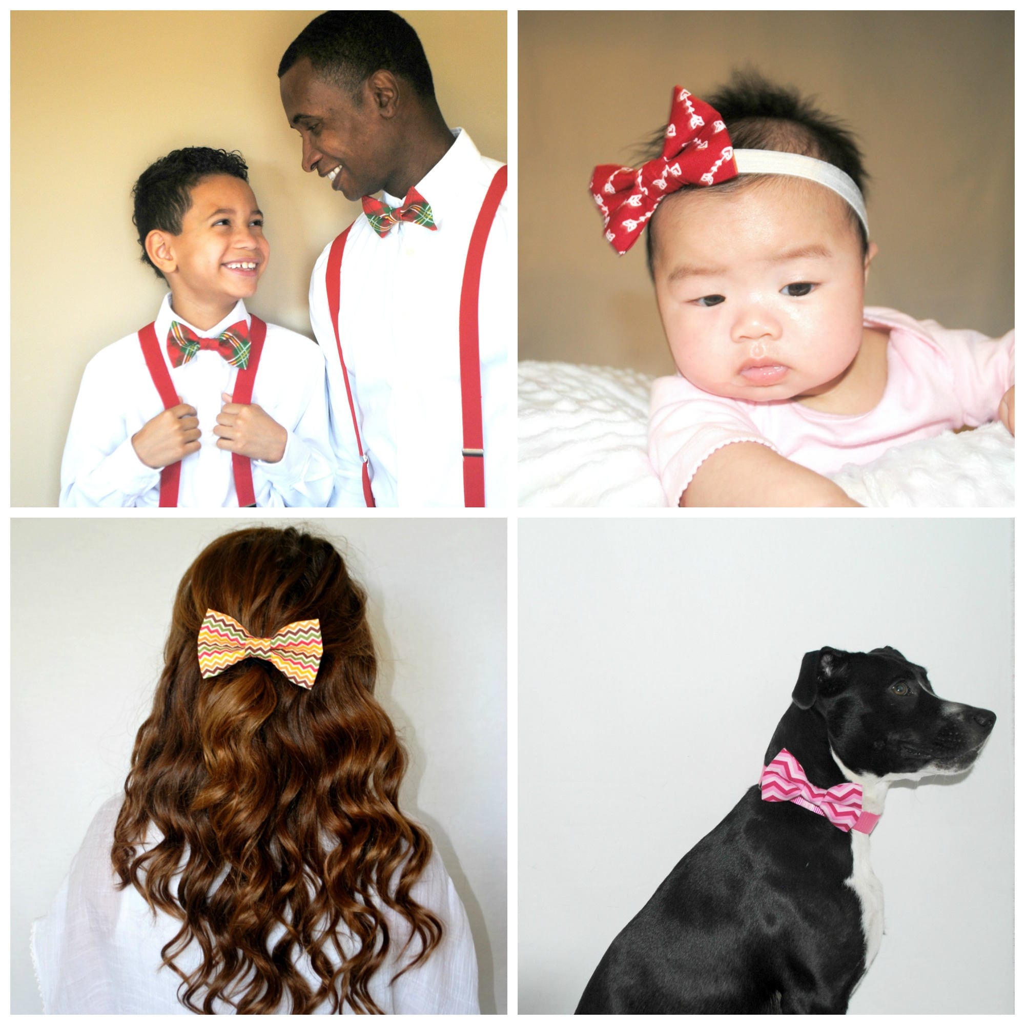 FREE US SHIPPING/ Medium Sized Hair Bow/ Bow Tie/ Easter Bow Tie