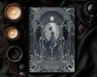 Fairy Art Nouveau Softcover Journal – Enchanted Writing & Sketch Notebook
