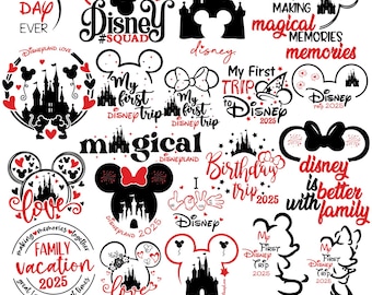 2025 Family Trip SVG Bundle: Magical Kingdom Vacation Design (Digital Download)