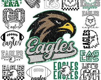 Eagles Football PNG Bundle, Philadelphia Team Graphics (PNG)