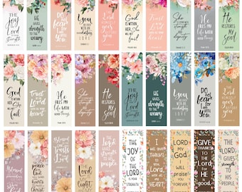 Christian Bookmark PNG Bundle, Bible Verse, Printable (Digital Download)