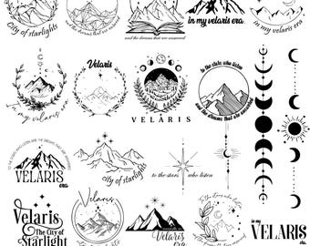 ACOTAR Velaris SVG バンドル: Night Court、Fourth Wing Designs