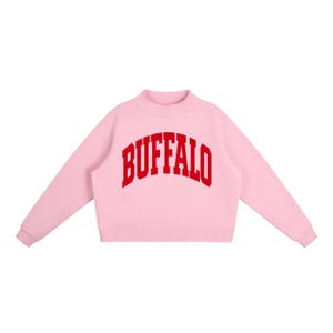 Buffalo New York Mockneck Sweatshirt | Women's Heavyweight Cotton Fleece Pullover | Oversized Fit bild 10