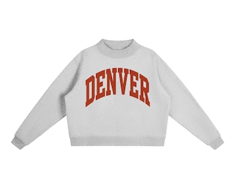 Denver Mock Neck Sweatshirt | Luxury Heavyweight Oversized Fit Pullover