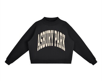Asbury Park Sweatshirt | Mockneck | Heavyweight Cotton Fleece Pullover | Oversized Fit | Jersey Shore