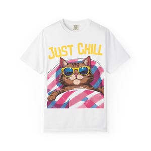 Chill Cat Unisex T-Shirt, Funny Cat Shirt, Gift for Cat Lovers, Relaxation Tee, Casual Daywear, Summer Style