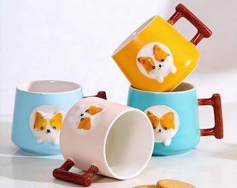Personalized Coffee Mug For Cat Lovers, Handcrafted Ceramic Cat-Themed Mug, Cat Memorial Gift, Coffee Mug Gift For Her, Mug For Cat Owners