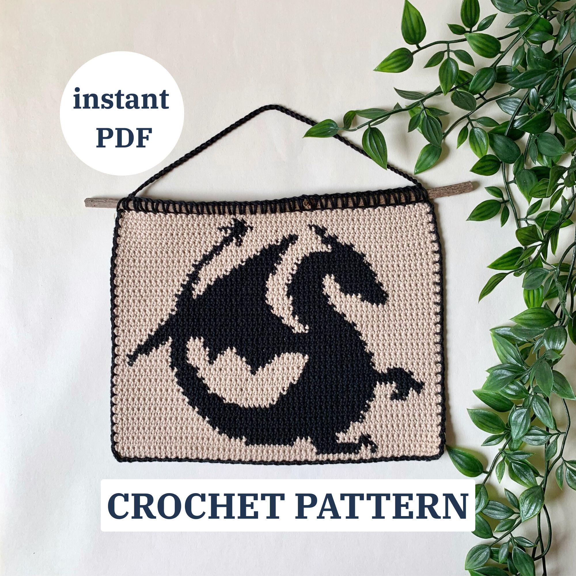 Dragon Tapestry Crochet Pattern | Medieval Inspired Wall Art