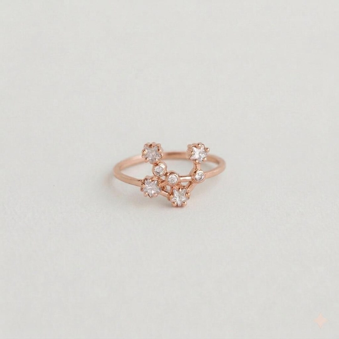 Star Sign Rings Zodiac Constellation Ring • Personalized Diamond Star Sign Ring ...
