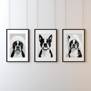 Dog Wall Art Dog in Bathroom Print Printable Art Wall Art Prints Framed Wall art Office Wall Art Trendy Wall Art Framed Prints