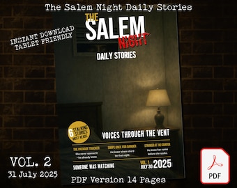 The Salem Night | Daily Stories Vol. 2 – 6 Creepy Stalker Tales | Digital Horror Zine | Paranormal & True Crime Inspired Short Stories