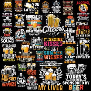 Beer Svg Bundle | Beer Clipart and Cut Files | Craft Beer Svg for Cricut and Silhouette | Beer Mugs and Bottle Designs