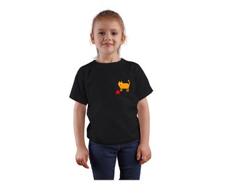 Cute Cat, fine Jersey kids t-shirt, great gift