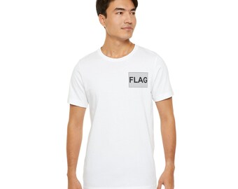 Personalized Flag Minimalist Adult T-Shirt | Can be matched with onesie, toddler and child T-shirts