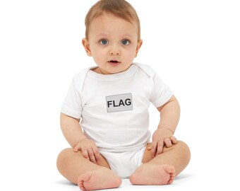 Personalized Flag Minimalist Onesie | Can be matched with Adult, toddler and child T-shirts