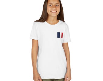 French Flag Minimalist Child's T-Shirt | Can be matched with onesie, toddler and Adult T-shirts