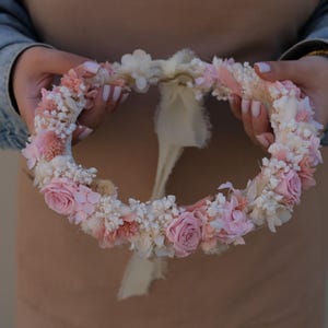 Flower crown made of dried and preserved flowers,  wedding dry flower crown, hair accessories,dried flowers wreath,  bridal headpiece