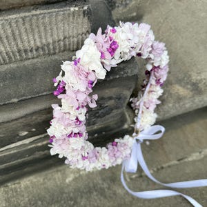 Flower crown made of dried and preserved flowers,  wedding dry flower crown, hair accessories,dried flowers wreath,  bridal headpiece
