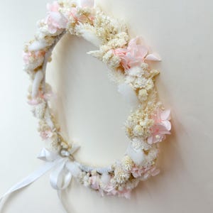 Flower crown made of dried and preserved flowers,  wedding dry flower crown, hair accessories,dried flowers wreath,  bridal headpiece