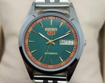 seiko5 ヴィンテージ Men's Vintage Seiko 5 Automatic Day Date Wristwatch