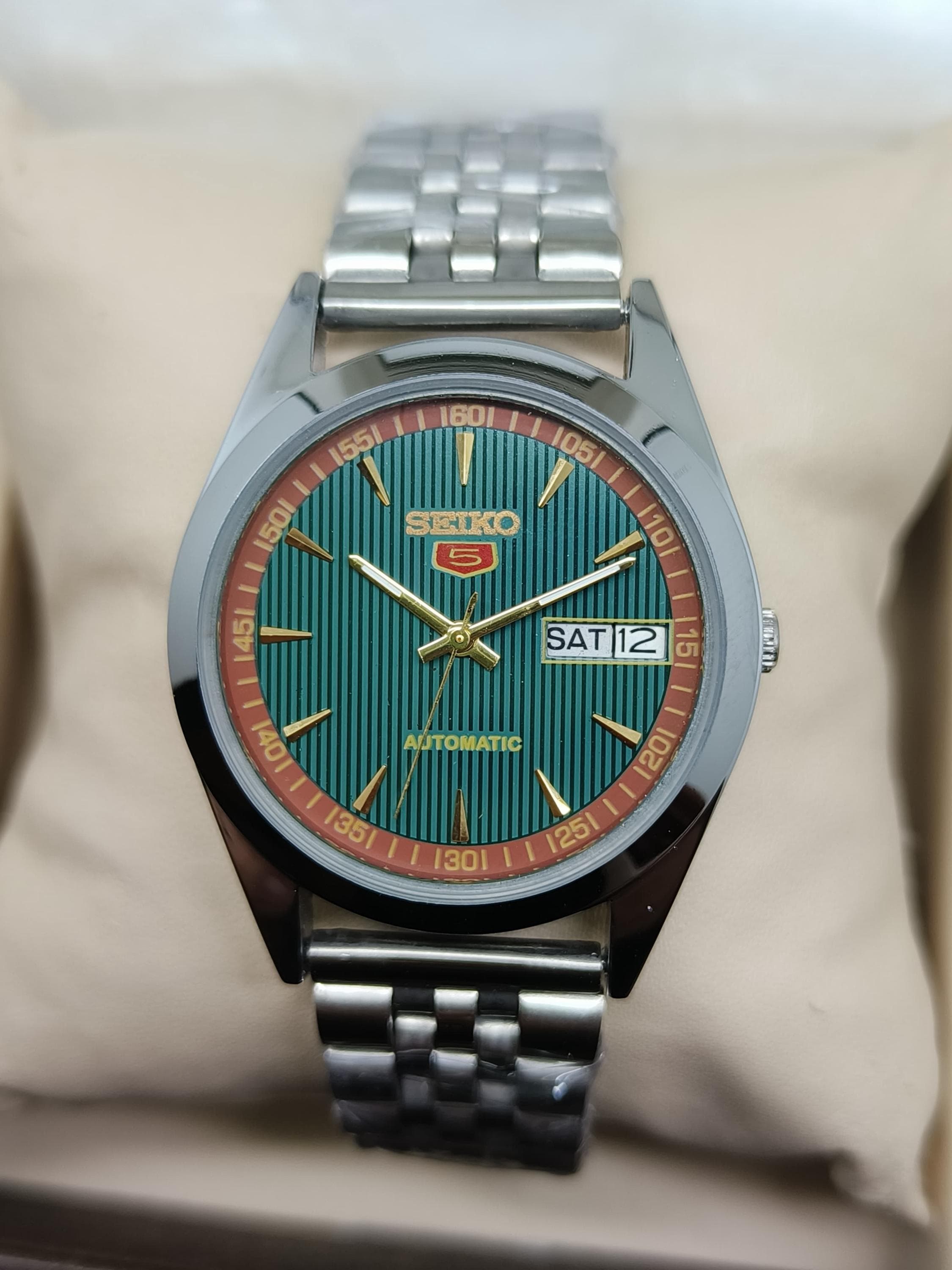 ビンテージタイプスモールドットの文字盤の自動巻きMOD カスタム腕時計 Seiko mod vintage - Etsy 日本