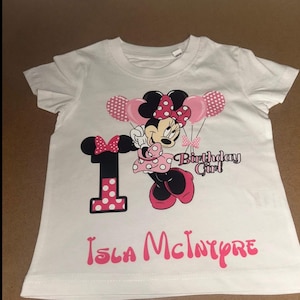 Minnie Mouse birthday girl - birthday tshirt