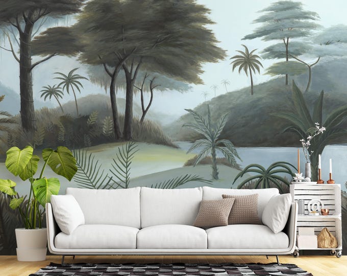Tropical Palm Tree Canvas Print: Lush Nature Wall Art