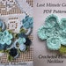 CROCHET PATTERN Flower necklace ,Crocheted Necklace Tutorial,crochet flowers,flower necklace,crochet lace,irish crochet,last minute gifts