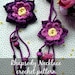 CROCHET PATTERN Flower Rhapsody Necklace - crochet flowers,crochet necklace,crochet pattern, romantic, bohemian, digital download
