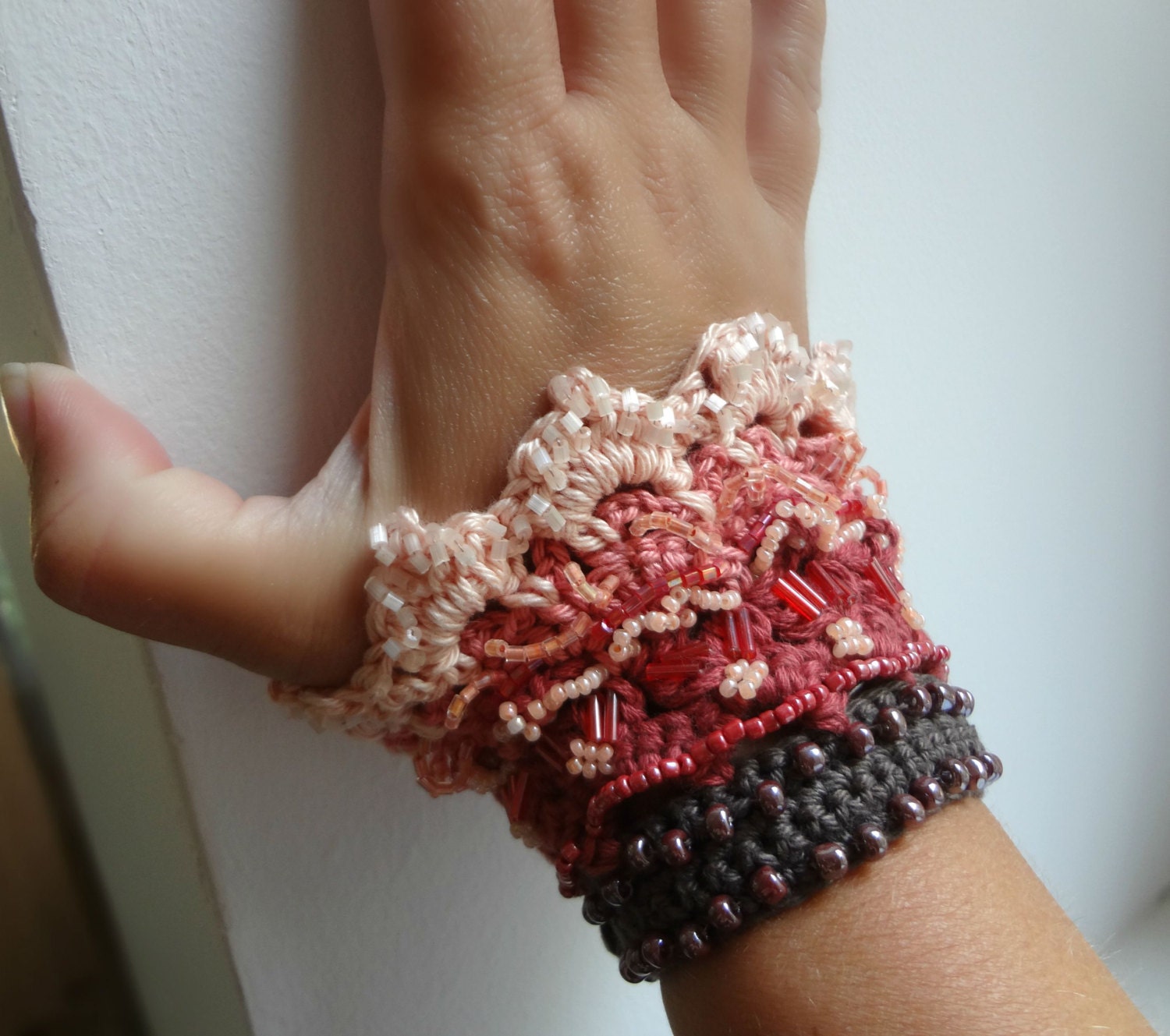 Crochet cuff bracelet free pattern best sale
