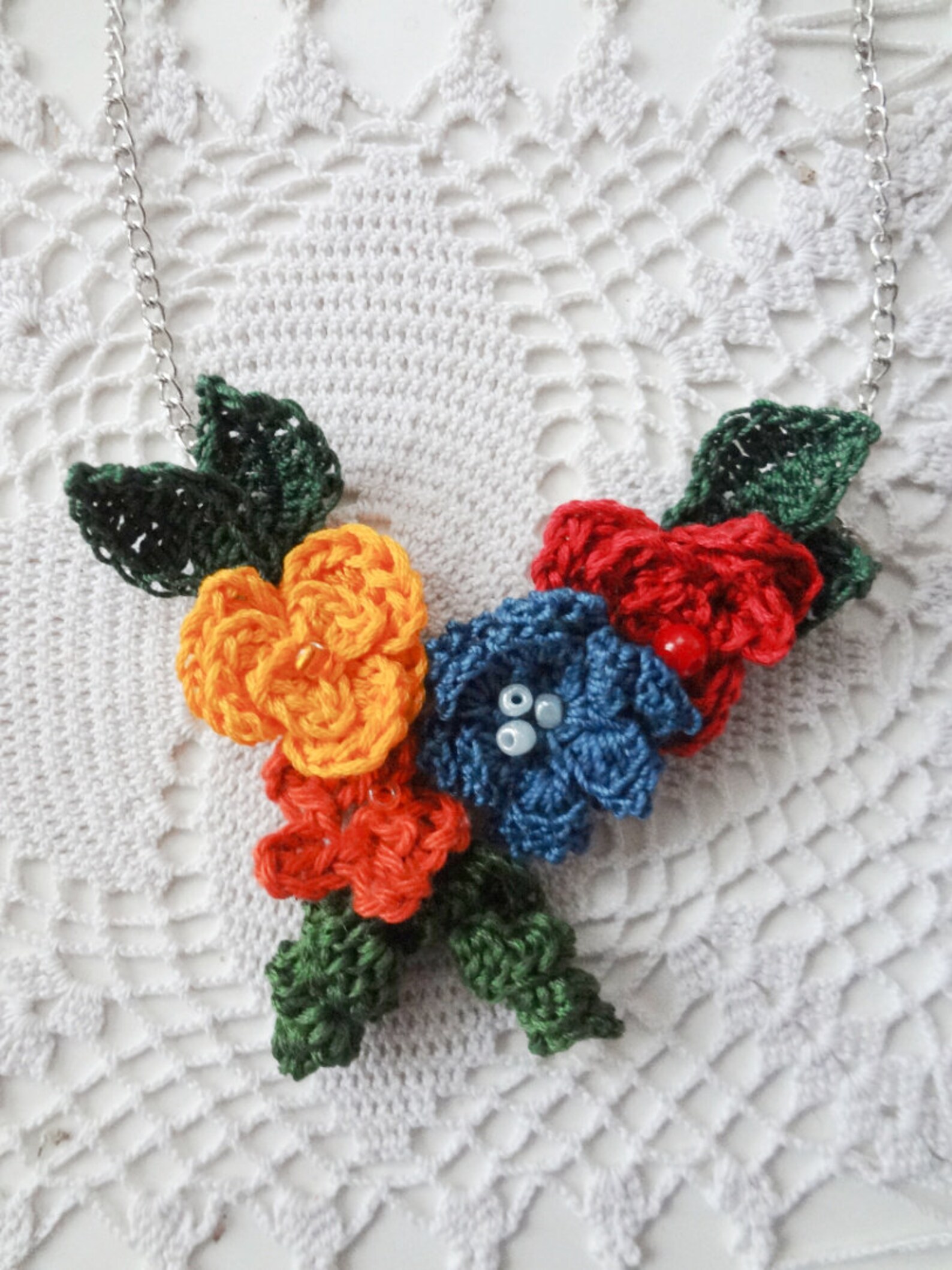 CROCHET PATTERN Mini Flower Jewelrycrochet Thread Etsy