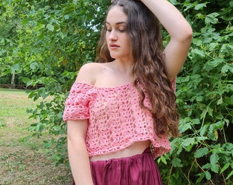 Crochet Pattern: CoraTop, crochet top,crochet halter top, crochet blouse,lace crochet, crochet tank top, lace crochet blouse, shell pattern