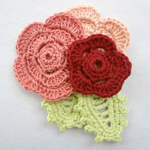 CROCHET PATTERN Irish Rose Brooch Pattern crocheted rose, flower brooch, rose brooch, crochet accessory, crochet pattern image 2