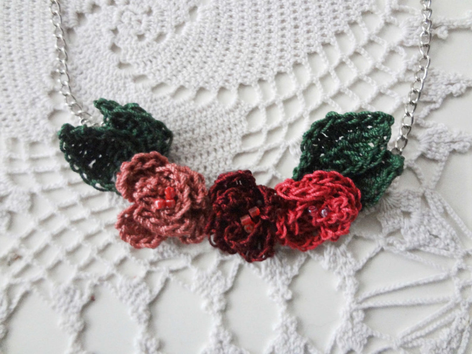 CROCHET PATTERN Mini Flower Jewelrycrochet Thread Etsy