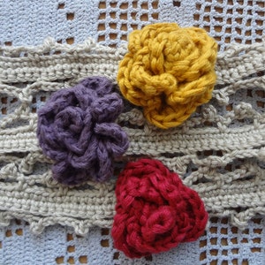 CROCHET PATTERN Vintage Rose Bracelet PDF Pattern photo tutorial, crochet pattern, crocheted bracelet, corsage, headband image 5