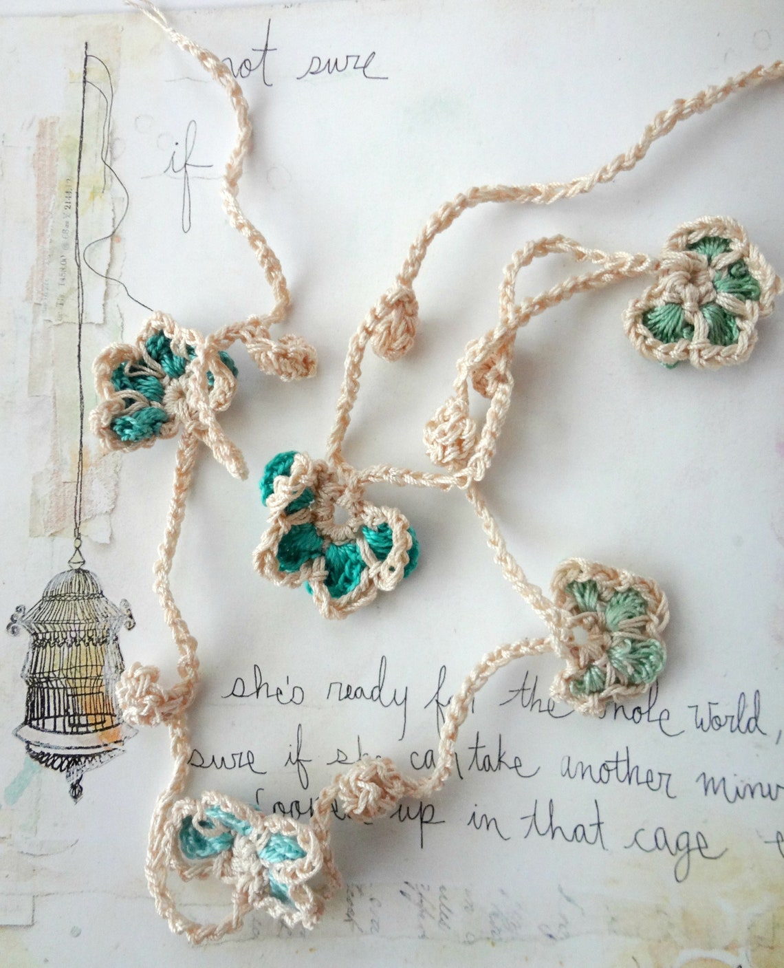 CROCHET OYA Flowerscrochet patternoya crochet oyacrocheted Etsy