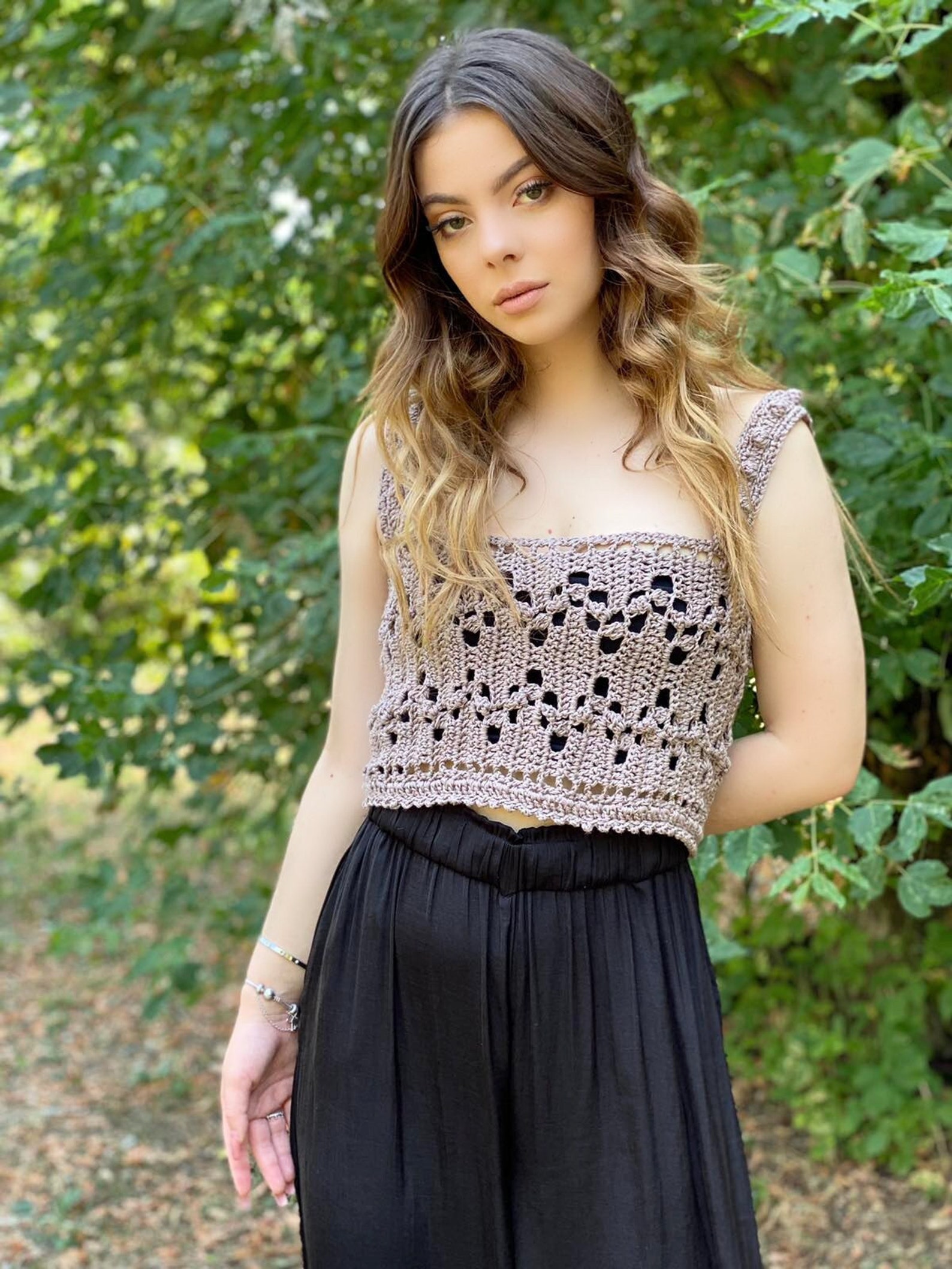 mayakuzman Crochet Pattern: Keira Filet Crochet Top