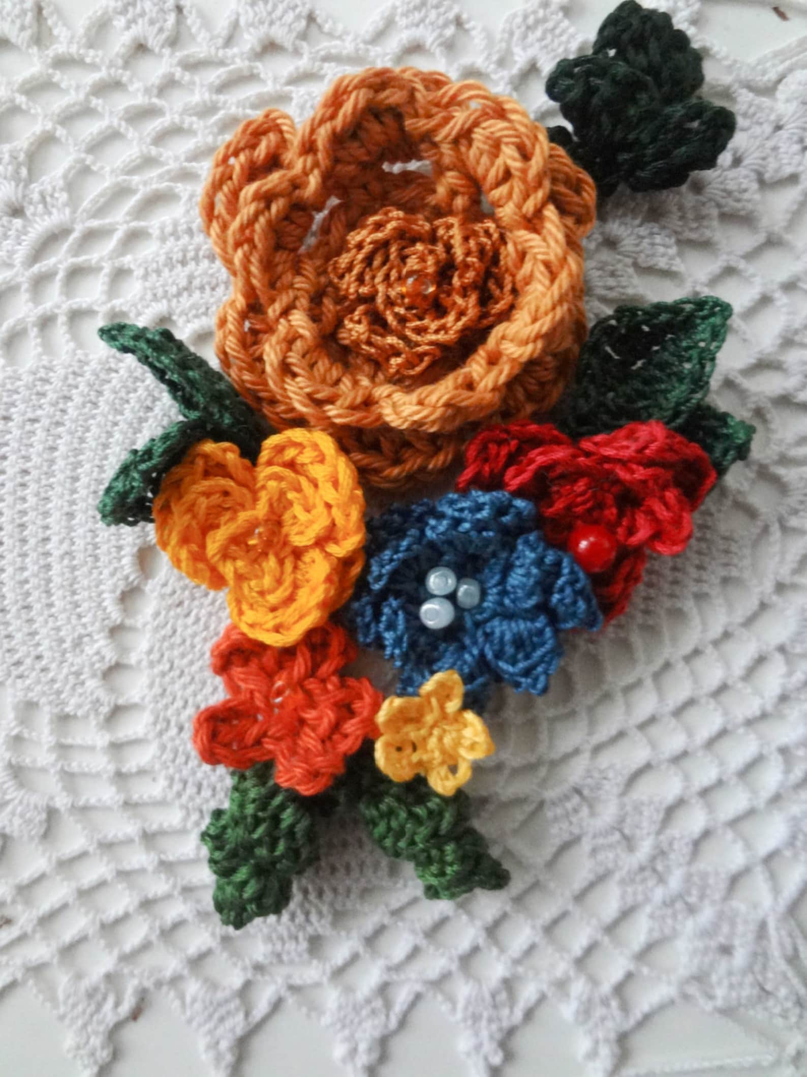 CROCHET PATTERN Mini Flower Jewelrycrochet Thread Etsy