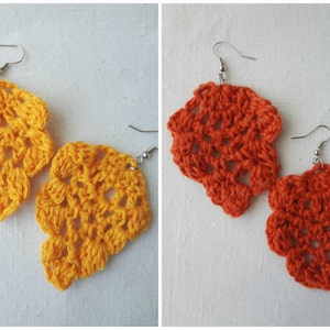 CROCHET PATTERN  Pineapple Earrings Pattern- crochet pineapple, pineapple motif, crochet pattern, crochet earrings, crochet jewelry,
