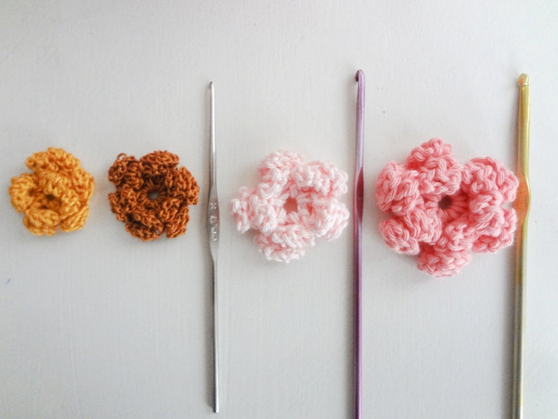 CROCHET PATTERN Mini Flower Jewelrycrochet Thread Etsy