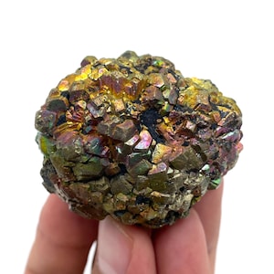 Amazing Rainbow Pyrite / Marcasite , 156 Grams , from Pakistan . Pyrite , Marcasite , Specimens , Minerals/Collectors