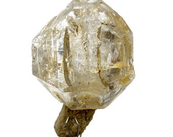 Cuarzo de ventana único sobre matriz, espécimen mineral de Pakistán (24 gramos, 48 x 31 x 23 mm)