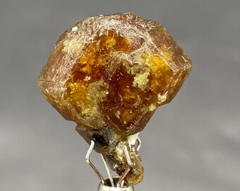 Natural Andradite Garnet Crystal Cluster / 33 Carats / Lustrous Brown Garnet Mineral Specimen / Collector Display Crystal / Pakistan