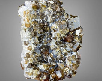 Natural Andradite Garnet Crystal Cluster / 75 Grams / Lustrous Brown Garnet Mineral Specimen / Collector Display Crystal / Pakistan